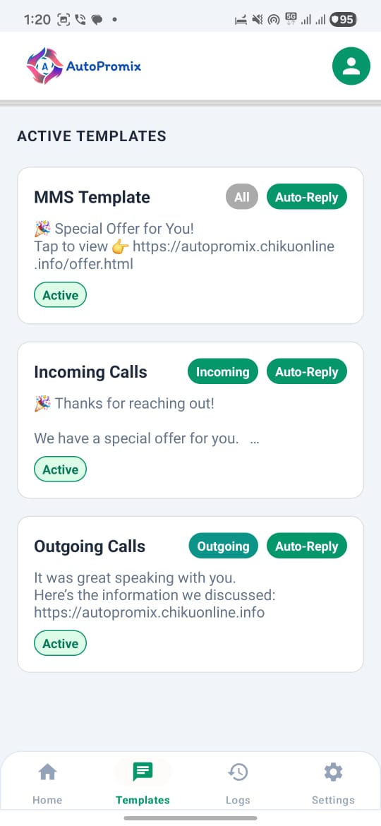AutoPromix Dashboard
